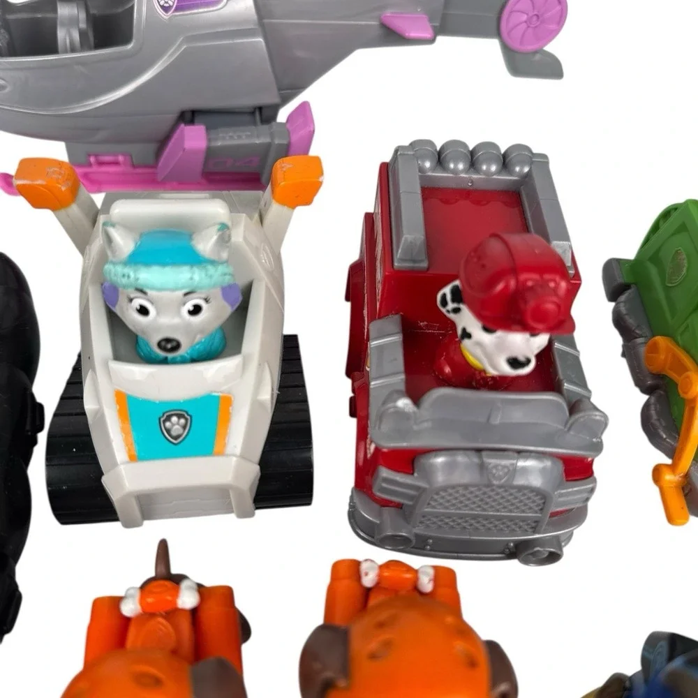 Paw Patrol Toy Lot‎ Figures Vehicles Skye Chase Rocky Everest Bundle AS IS E72Q